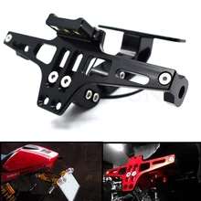Универсальный кронштейн для номерного знака мотоцикла с светодиодный сигнальным кронштейном для Triumph SPEED TRIPLE TIGER 1050/Sport 800 XC/XCX/XR