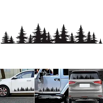 

5 Colors Universal Newest Pine Tree Forest View Car Sticker Car Custom Vinyl Decal window Graphic Sticker Mountain Coast