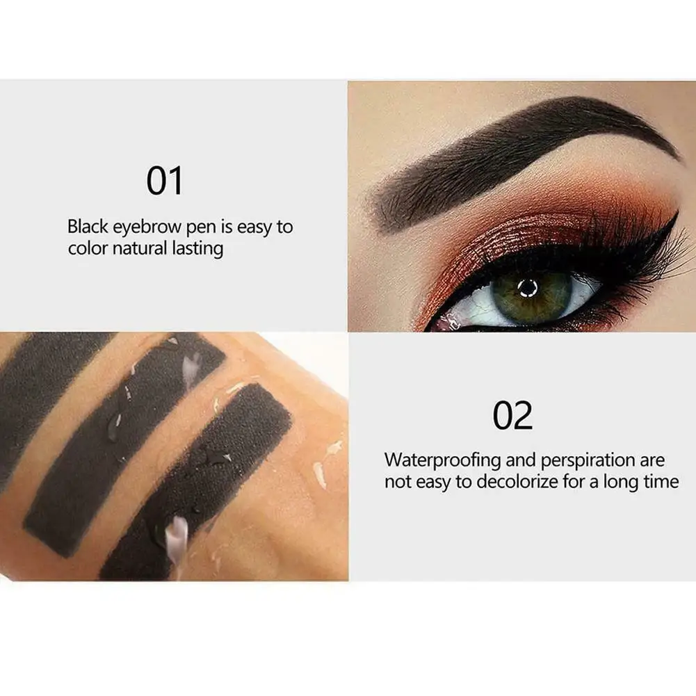 1 шт. карандаш для бровей натуральный стойкий тинт косметика водостойкий черный
