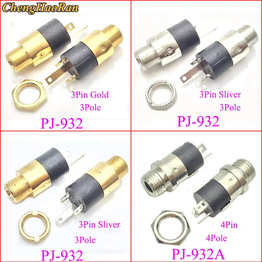 ChengHaoRan 1PCS 3,5 MM PJ-392 EINE 3640 399 341 342M 301 Stereo Buchse Jack Mit Schraube 3,5 audio Video Kopfhörer Stecker – Detail 2