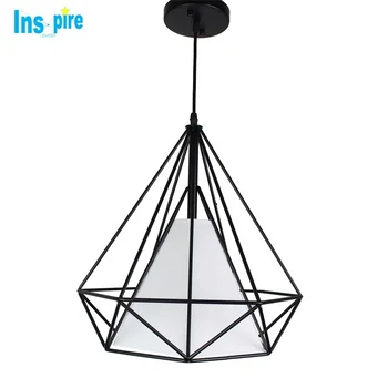 

Modern Irregular Black Metal Wire Fram Pendant Lamp Iron Chandelier Lighting
