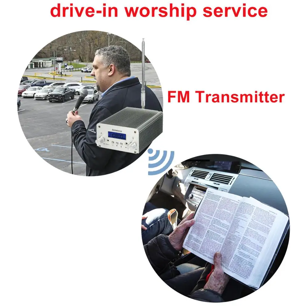 Retekess TR501 6W FM Transmitter Stereo Broadcast