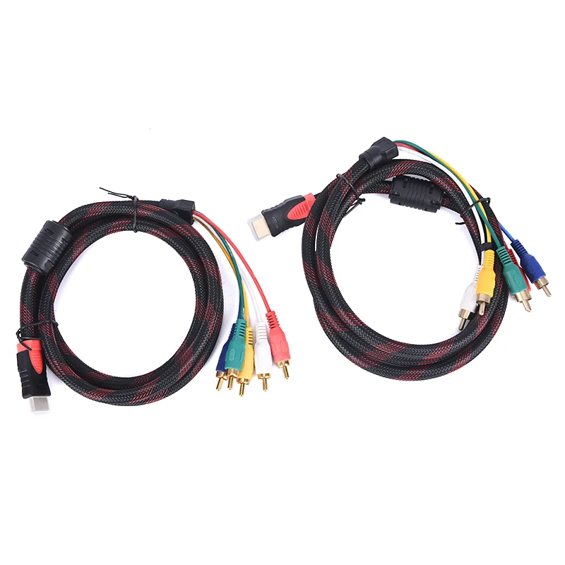 HDMI Мужской к 5 RCA RGB YPbPr Аудио AV компонент конвертер Кабель Ведущий MF