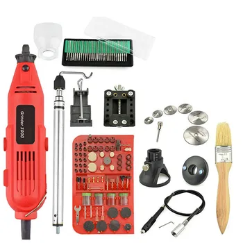 

EU/US 220V 260W Mini Electric Drill Set Variable Speed Grinder Grinding Machine Engraving Accessories Dremel Rotary Tools