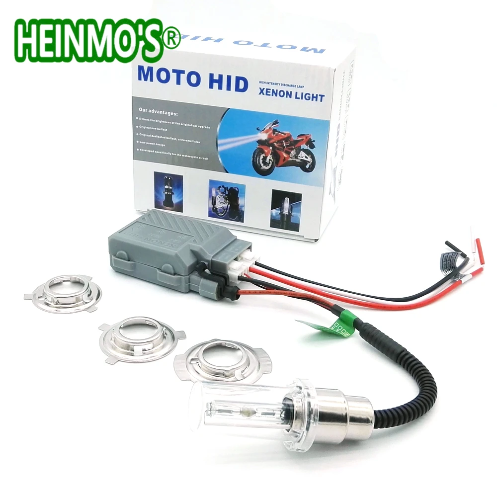 

Motorcycle 35W HID Xenon Head Light Bulb H4 H6M H6 BA20D Hi/Lo Motocross Headlight Bulbs Moto HID Xenon lamp Motor Headlight