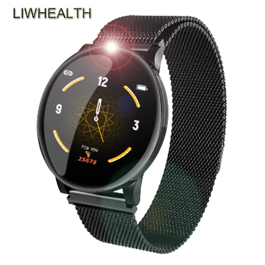 360 Cycle Ride/Swim Smart Watch Health Fitness/Whatsapp Push/Music/App GPS Sportwatch Smartwatch For Apple/moto/Android PK F69U8