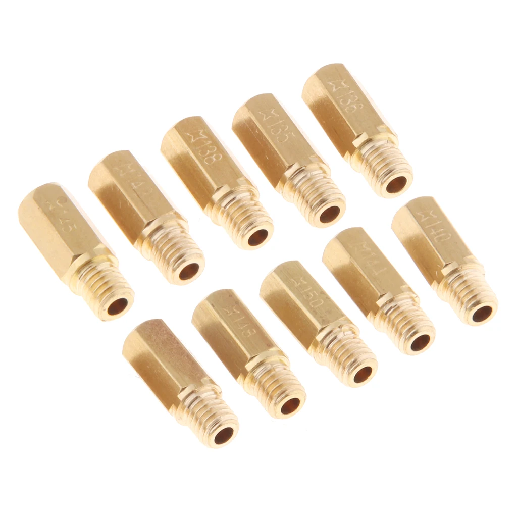 Carburetor Main Jet Kit #135 136 138 140 142 144 Injector Nozzle for GY6 Keihin OKO PWK Carb 125cc Carburetor Main Jet Kit #135 136 138 140 142 144 Injector Nozzle for GY6 Keihin OKO PWK Carb 125cc