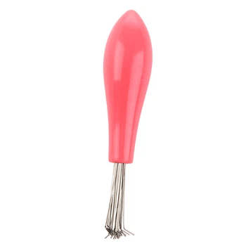 

Durable Comb Hair Brush Cleaner Cleaning Remover Embedded Plastic Handle Tool
