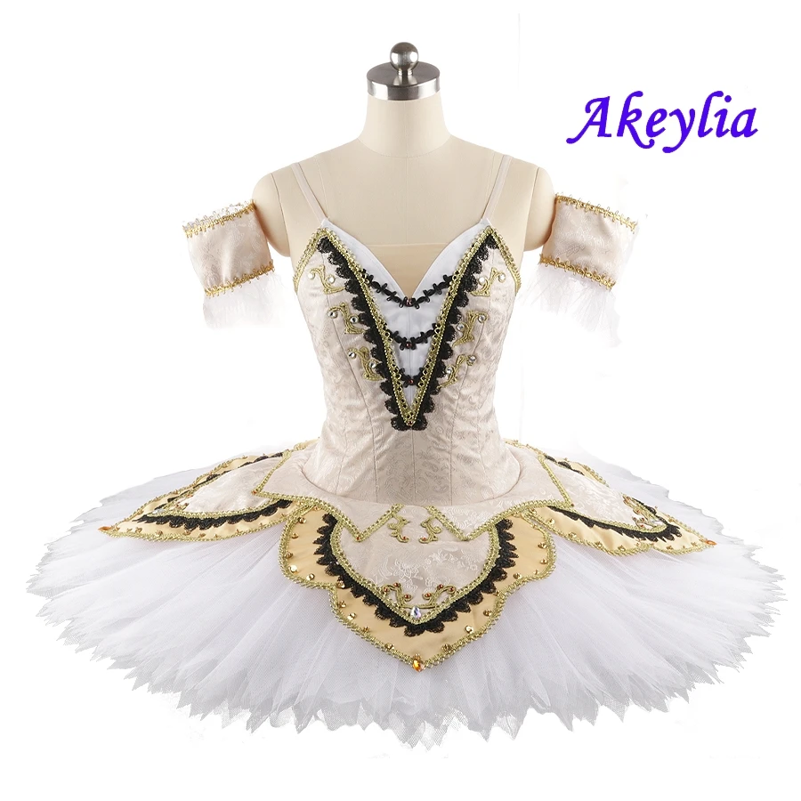 Champagne Ballet Tutu professional Adult Performance Ballet Sylvia Costumes beige Child Pancake Tutus Skirt Nutcracker camel