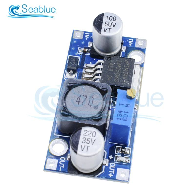 DC-DC 벅 스텝 다운 전원 공급 장치 모듈, 조절식 스텝 다운 모듈, LM2596 전압 조정기, 24V, 12V, 5V, 3V, 3A, 5 개