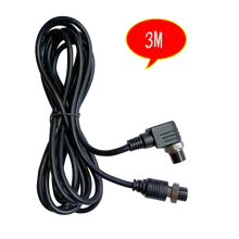 Câble de connexion 4 broches 2m 3m pour caméra Endoscope vidéo d'inspection de tuyau d'égout, coude à GX 16 degrés femelle à femelle, 90/180 