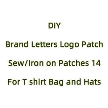 

Trend Brand Logo Iron on Letters Patches for Jackets Clothing Embroidery Appliques DIY Brand Stripes Sew Patch Badges Stickers