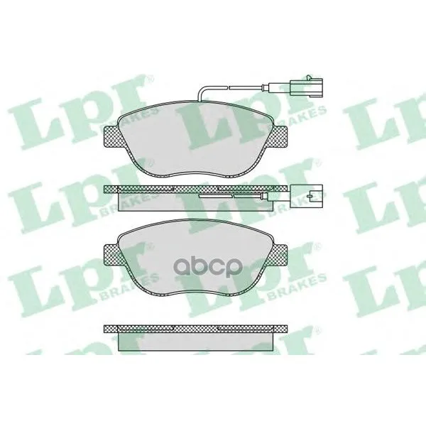Колодки Тормозные Fiat 500 08-/Bravo 07-/Doblo 06-/Panda 07-/Stilo 01- Передние Lpr 05p764 Lpr арт. 05P764