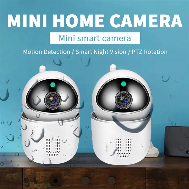 

U Shape 1080P Cloud PTZ IP Camera Auto Tracking Two Way Audio Night Vision Home Security Wireless Surveillance WiFi Mini Camera