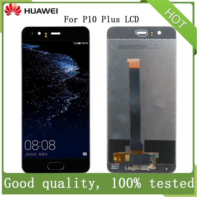 5 дюймовый Huawei оригинальный P10 Plus ЖК дисплей для VKY L09 L29 AL00 с рамкой сенсорный