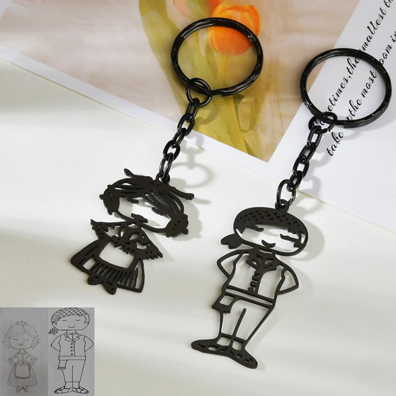 Auxauxme Custom Drawing Handwriting Necklace Stainless Steel Personlized Logol Drawing for Adults Childs School Company Jewelry