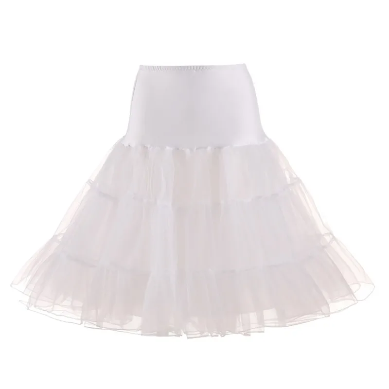 Pettiskirt White Осень Для женщин кружева лоскутное Винтаж платье Открытое платье с коротким рукавом, в клеточку в стиле Свинг Юбка с высокой талией большие Размеры рождественское платье Vestidos - Цвет: Pettiskirt White