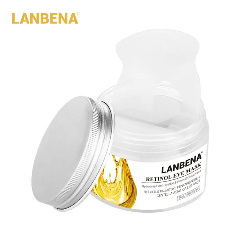Retinol LANBENA ретинол патчи для глаз Гиалуроновая кислота увлажняющие маски для глаз Сыворотка против старения против отечности темные круги глаза кожа - Цвет: Retinol