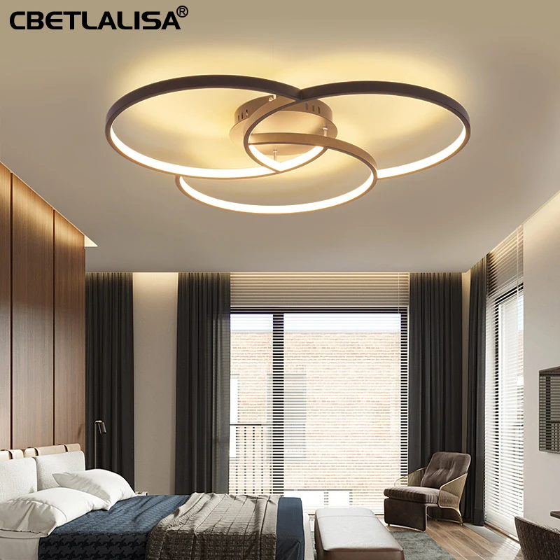 

LED led Chandelier for living room bedroom aluminum lamp remote control fast shipping 50% discount