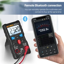V05B numérique Bluetooth multimètre 6000 compte vrai RMS gamme automatique testeur de tension cc/ca capacité résistance mètre
