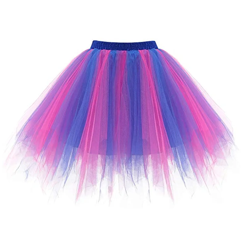 Women's Tutu Skirt 50s Vintage Ballet Bubble Dance Skirts for Cosplay