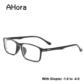 

Ahora Men Women Finished Myopia Glasses Lightweight Retro Square Myopia Eyelasses Male Female -1.0 1.5 2.0 2.5 3.0 3.5 4.0