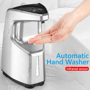 

400mL Liquid Soap Dispenser Touchless Automatic Hand Wash Dispenser Gear Pump Liquid Hand Sanitizer Dispenser