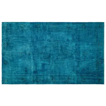 

Handmade Turquoise Vintage Overdyed Turkish Area Rug 190x312 Cm-6'3''X10'3''