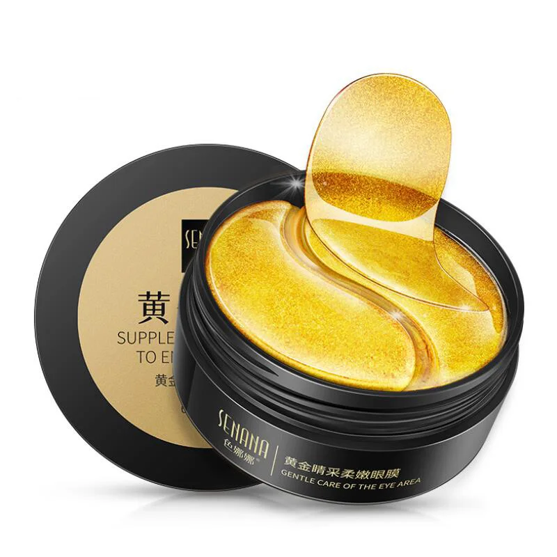 

30 Pairs Gold Seaweed Eye Mask Moisturizing and Hydrating to Reduce Dark Circles and Fine Lines Eye Mask