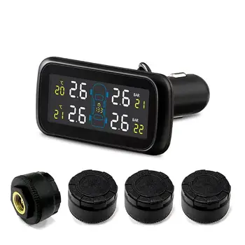 

U903 Motorcycle TPMS Tire Pressure Monitoring System LCD Display Real Time Monitoring Tyre Alert Diagnostic Monitoring Tool