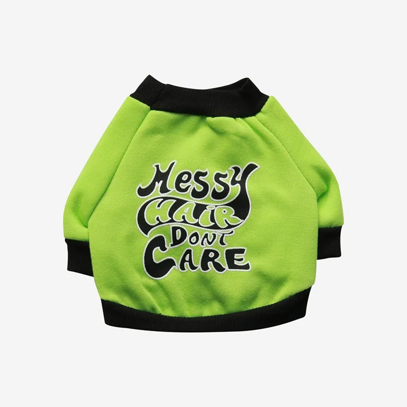 3 Cotton Small Dog Letters Fleece 2 Legged Outfit T-shirt For Autumn Winter Thickening Dog Winter Warm Vest Costumes Clothing - Color: 3