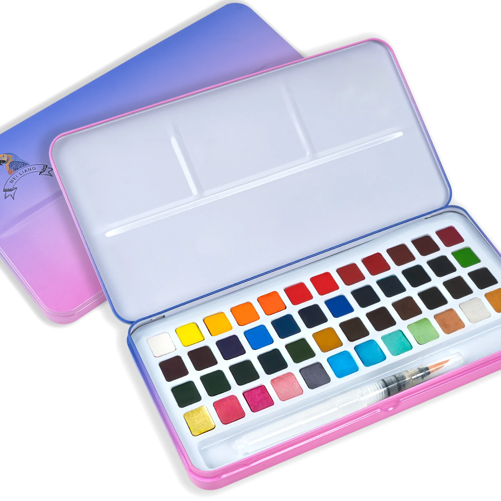 MeiLiang 48 Vivid Colors Watercolor Paint Set