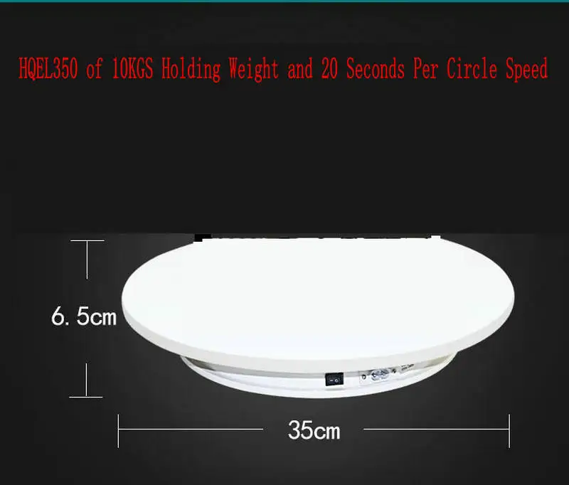 Two Way Electric Rotating Turntable Display Stand Lazy Susan Base for Photography Shooting (14)