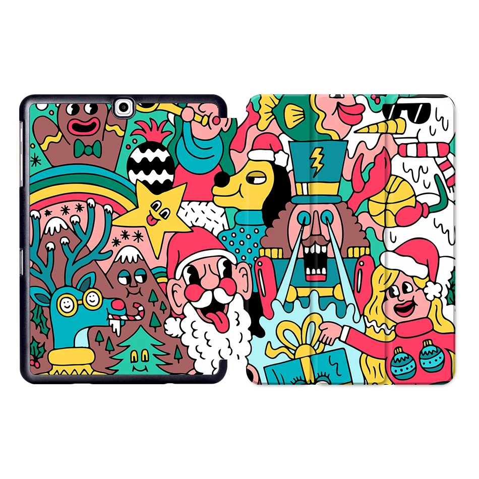 SS17 MTT чехол с граффити для samsung Galaxy Tab A 9,7 дюймов SM-T550 SM-T555 из искусственной кожи флип смарт-чехол для планшета funda SM-P550 SM-P555 - Цвет: SS17