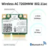1200Mbps Intel 7260 Mini PCIE Wifi Network Card Wireless Dual Band 7260HMW Bluetooth 802.11 ac WiFi Adapter Antenna For Desktop ► Photo 2/6