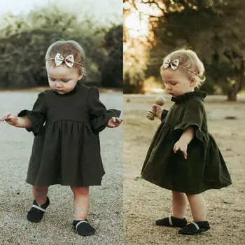 

USA STOCK Ruffle Toddler Baby Girls 0-4T Summer Party Dress Princess Pageant Sundress