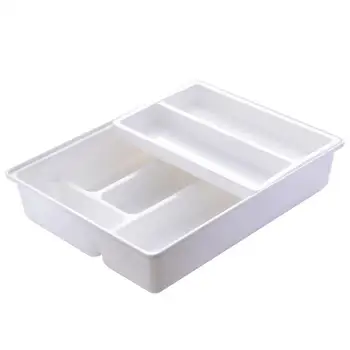 

Multi-purpose Desktop Drawer Storage Tray Plastic For Kitchen Cutlery Storage Tray Cabinet Chopsticks Cutlery Drawer Organizer