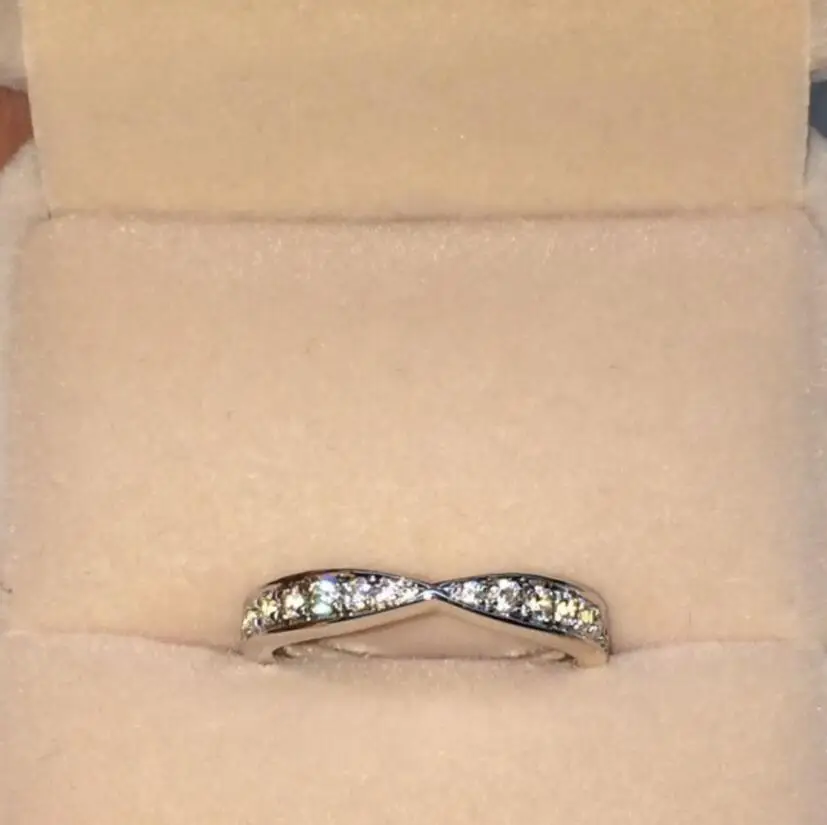 

Pure Silver SONA Diamant S925 Ring Silver Style Diamant 925 Ring Band (MA)