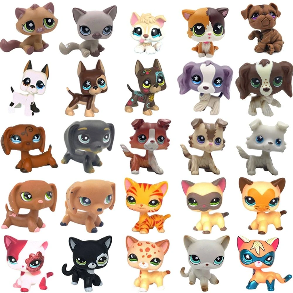 Littlest Pet Shop toys lot LPS cat dachshund collie 2210 great dane spaniel dog