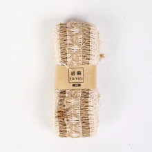 Лента DIY Подарочная пеньковая лента натуральный фестиваль украшения 2 м/рулон праздничные принадлежности Свадебные джутовые мешковины вечерние поделки