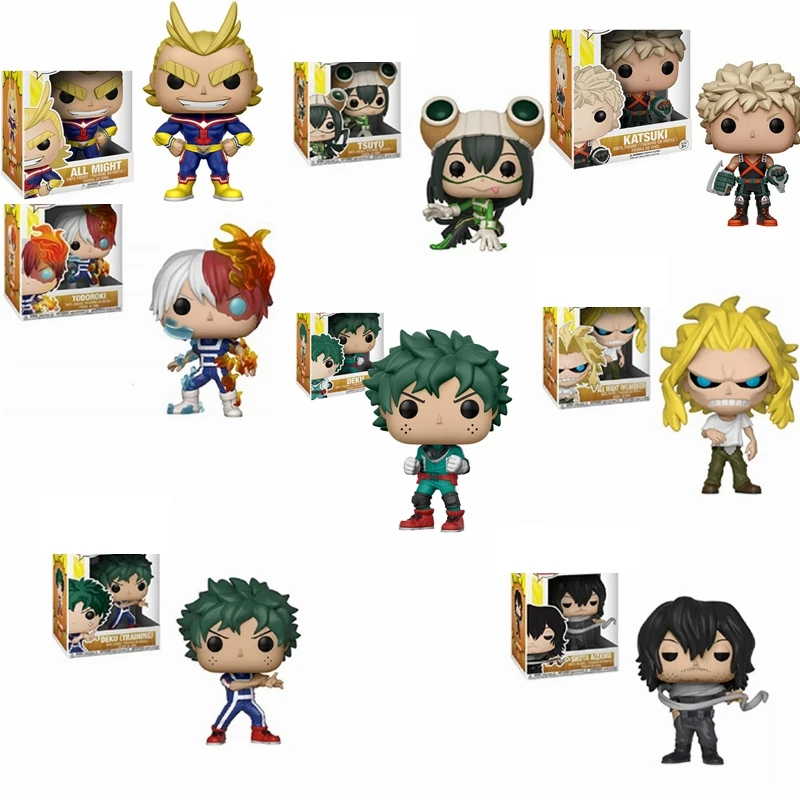 Экшн-фигурки funko POP из аниме Моя геройская Академия Shota Aizawa Deku Todoroki All Might Tsuyu