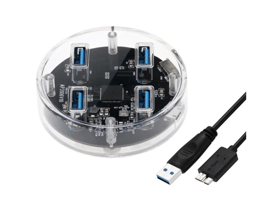 Usb-концентратор 3,0 usb разветвитель один для четырех компьютеров Внешний usb3.0 высокоскоростной концентратор компьютерный интерфейс расширитель