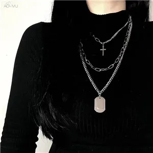 Горячая двойной слой с крестом девственница Мэри кулон цепь христианское ожерелье богиня католическое ожерелье колье для женщин ювелирные изделия