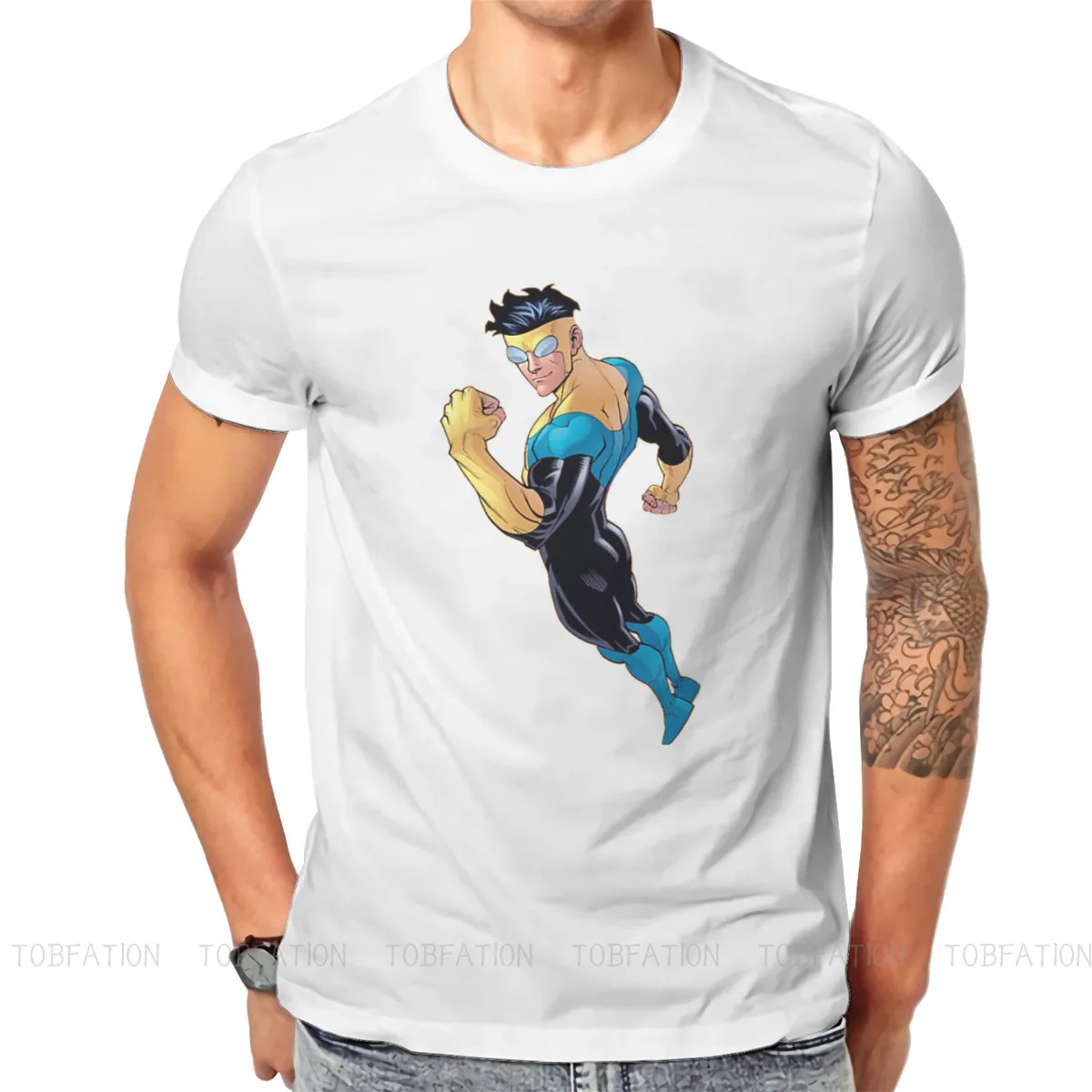 Cool Harajuku Tshirt Indistruttibile Mark Grayson Grayson Omni-Man Stampa Di Fumetti Streetwear T Shirt Maschile Manica Corta Idea Regalo