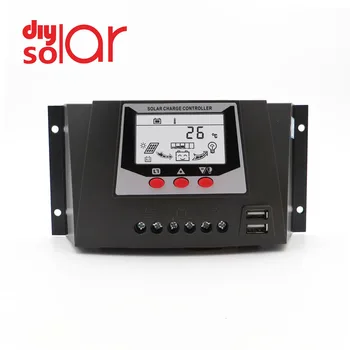 

60A 50A 40A 30A 12V 24V 36V 48V Auto Solar Charge Controller PWM Solar battery charger PV Regulators with LCD Display