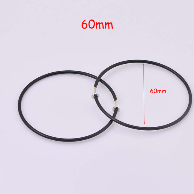 Diameter 2/4/6cm Ear Clips Rings Punk Women Non-Pierced Hoop Earrings Houndstooth Goth Fake Clip-On Circle Earrings Jewelry