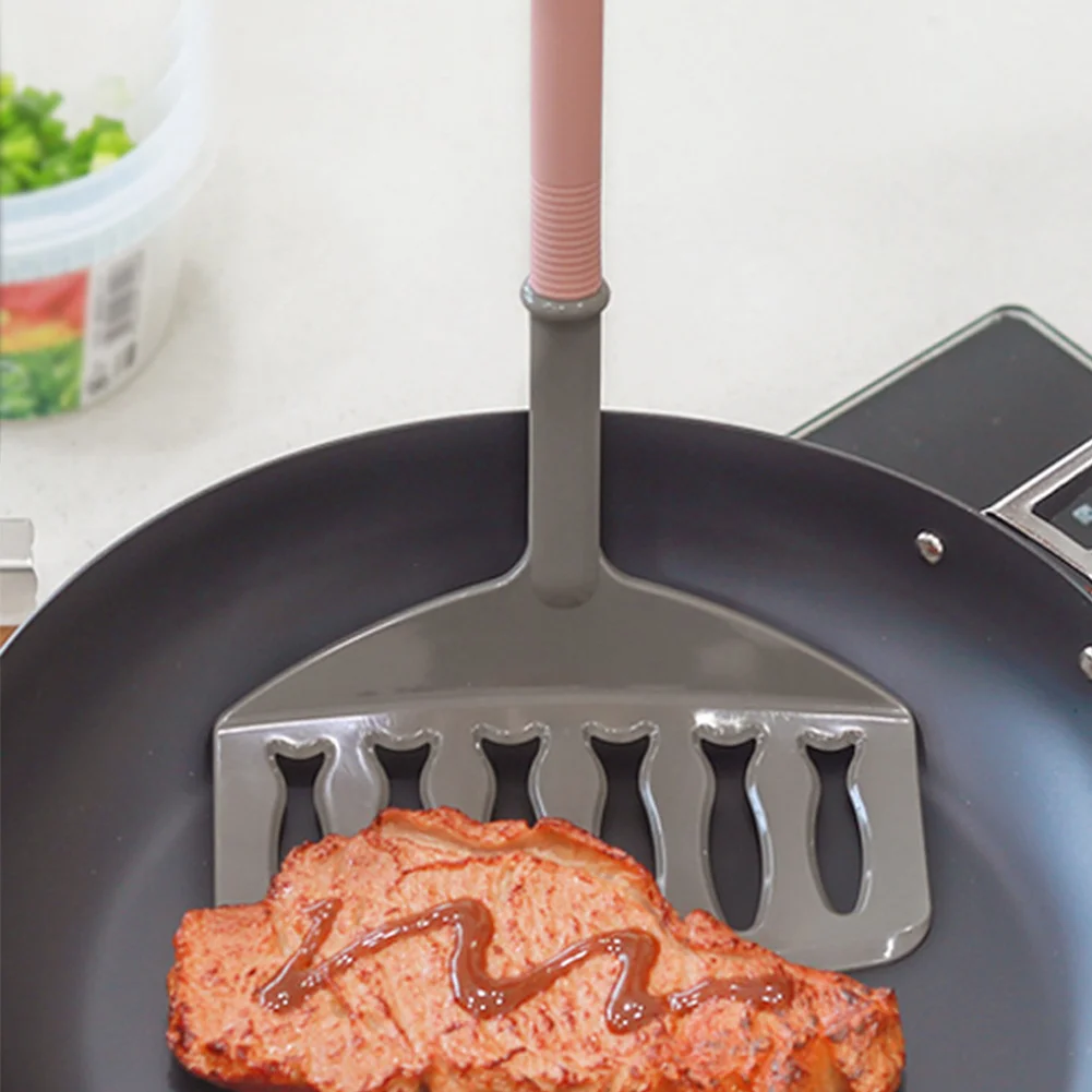 Kitchen Cooking Utensil Fish Frying Wide Blade Slotted Spatula Heat Resistant Nylon Easy Clean