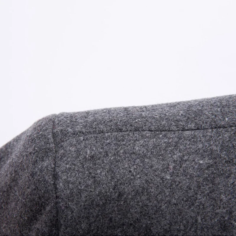 M-3XL, Брендовые мужские шерстяные пальто, Осень-зима, новинка, одноцветные, высокое качество, мужские теплые шерстяные пальто, Мужская тонкая верхняя одежда, пальто