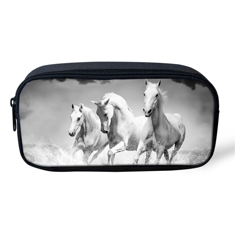 

HaoYun Kids Pencil Case Fantasy Horse sPattern Students Stationery Box Kawaii Animal Design School Pen Bags Girls Beautician