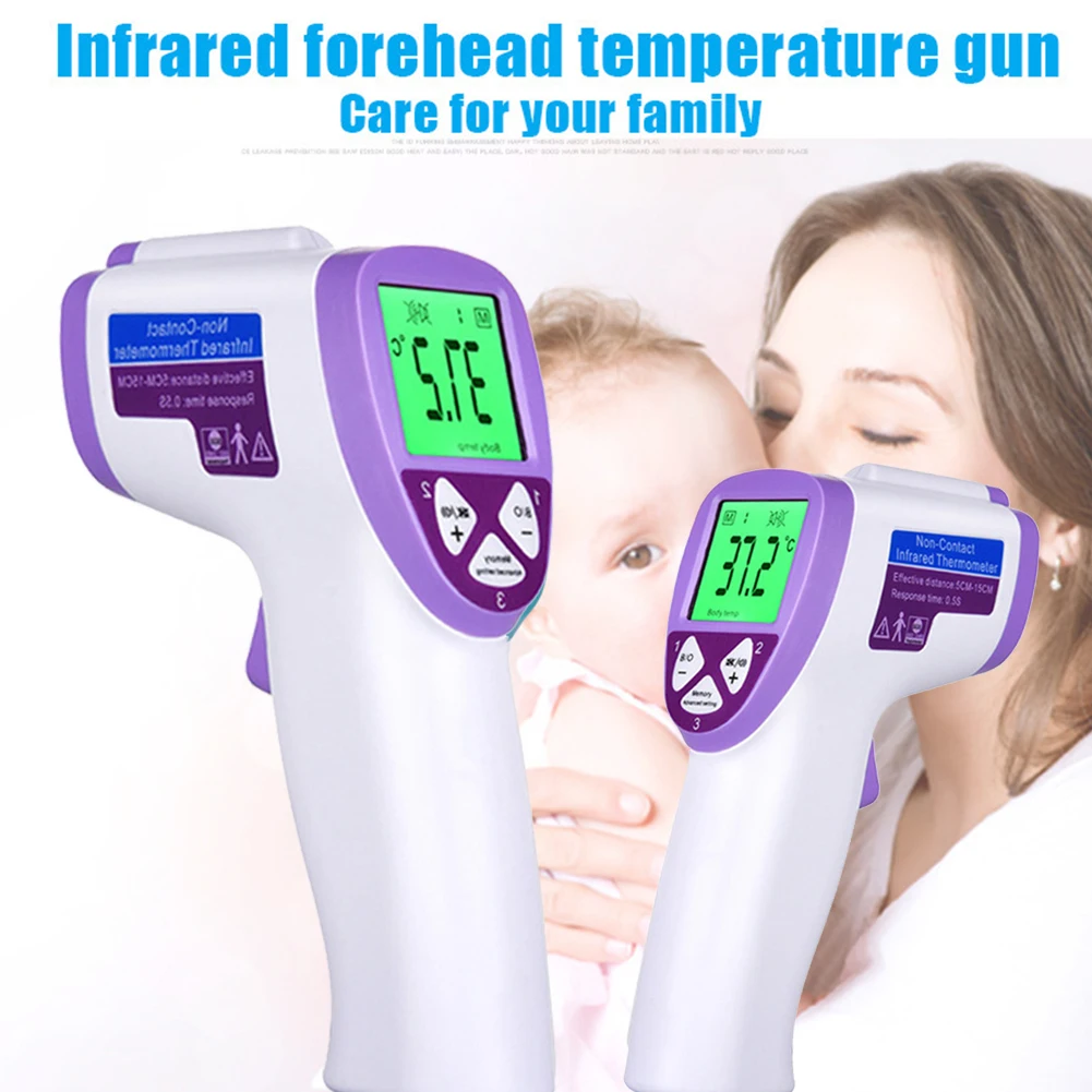 

Multifunctional Ergonomic Handheld Temperature Measurement Body Infrared Thermometer Ear Forehead Non Contact Home Baby Adult